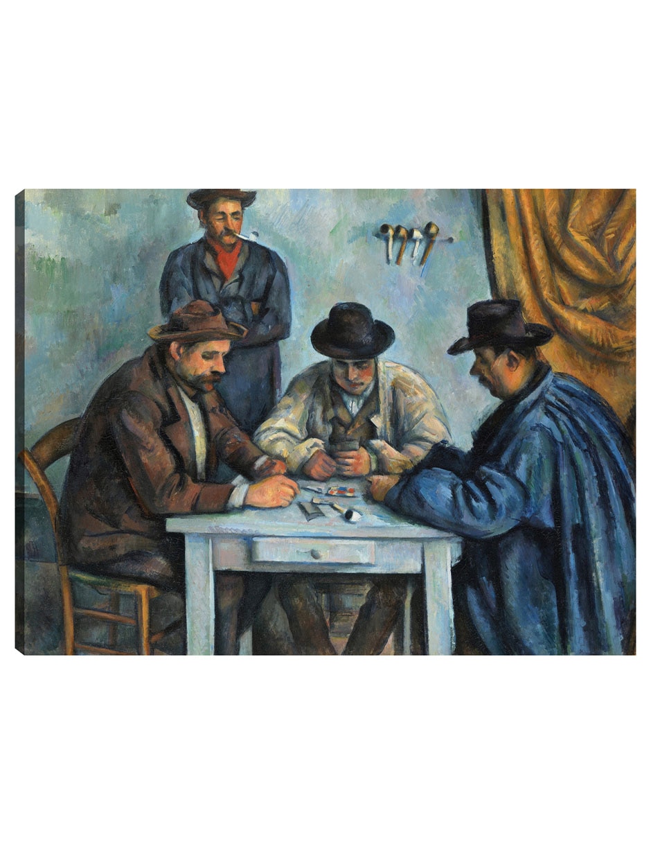 Cuadro decorativo Los Jugadores De Cartas (1890-1892) técnica mixta Gente