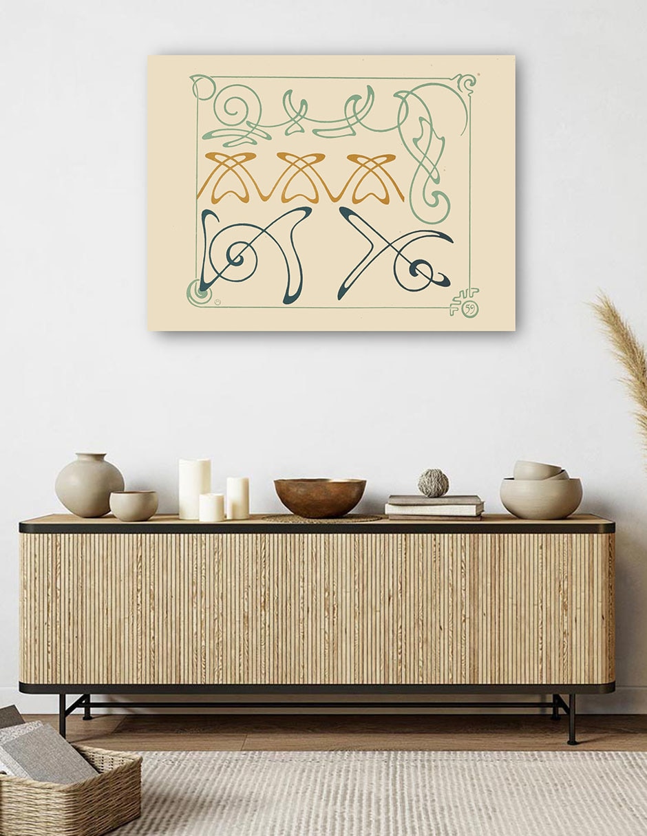 Cuadro decorativo Diseño Abstracto Basado En Arabescos (1900) técnica mixta Formas 5