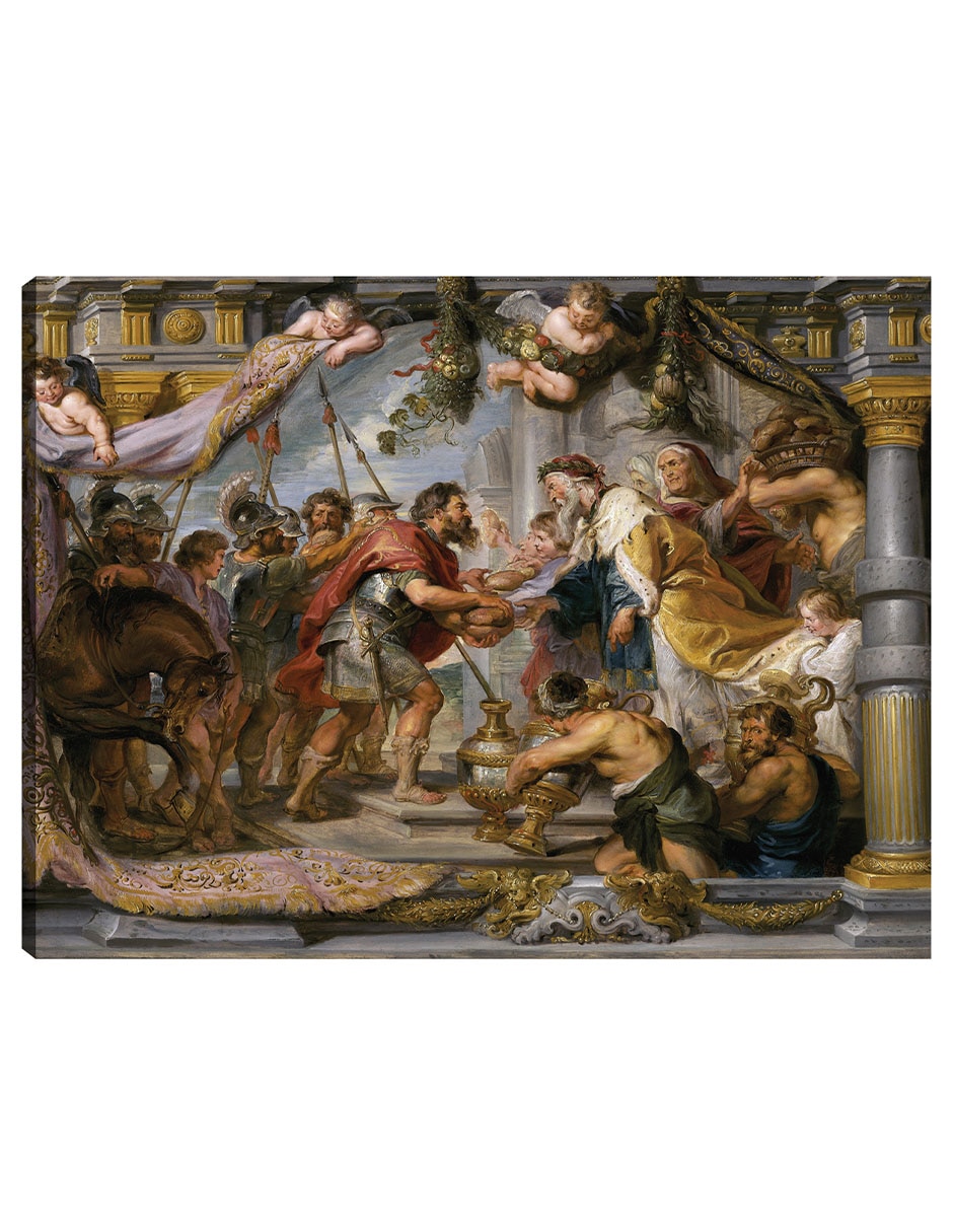 Cuadro decorativo El Encuentro De Abraham Y Melquisedec (C. 1626) técnica mixta Religión Y Espiritualidad