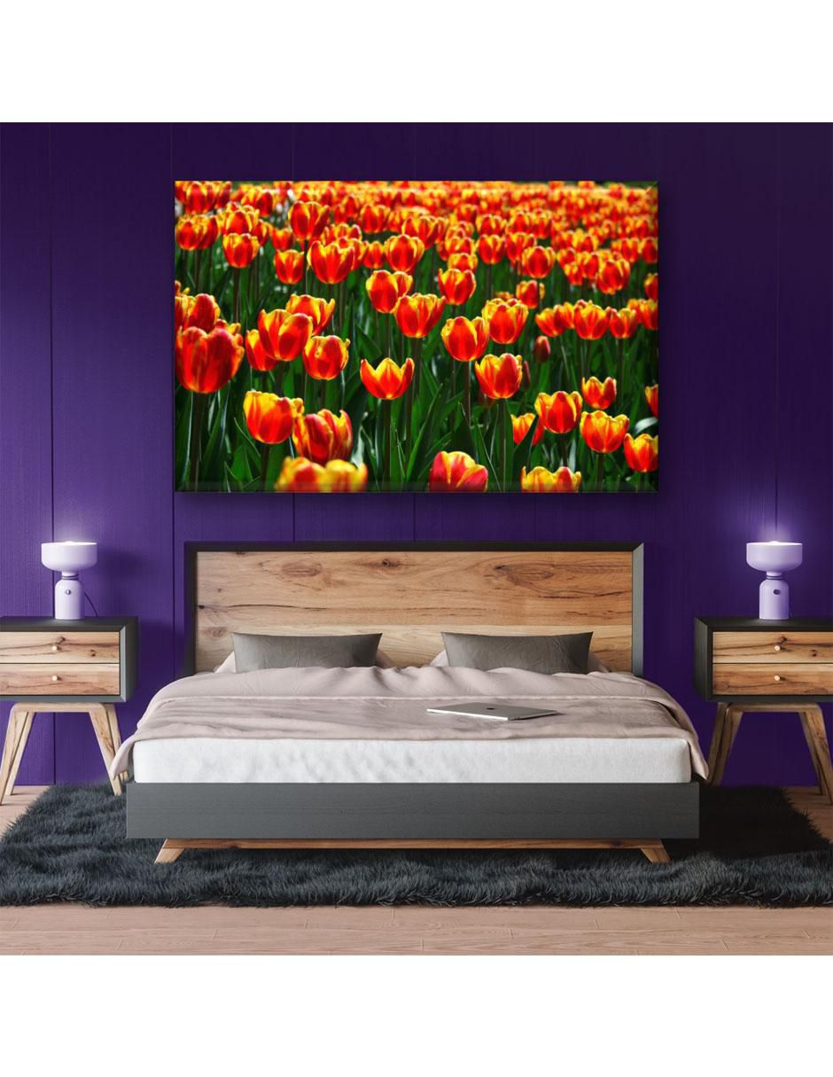 Cuadro decorativo Industria Grafica Ciento 23 Tulipanes naranjas
