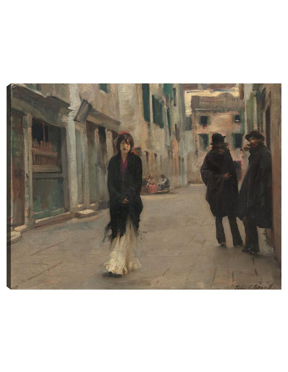Cuadro decorativo Calle En Venecia técnica mixta Paisajes