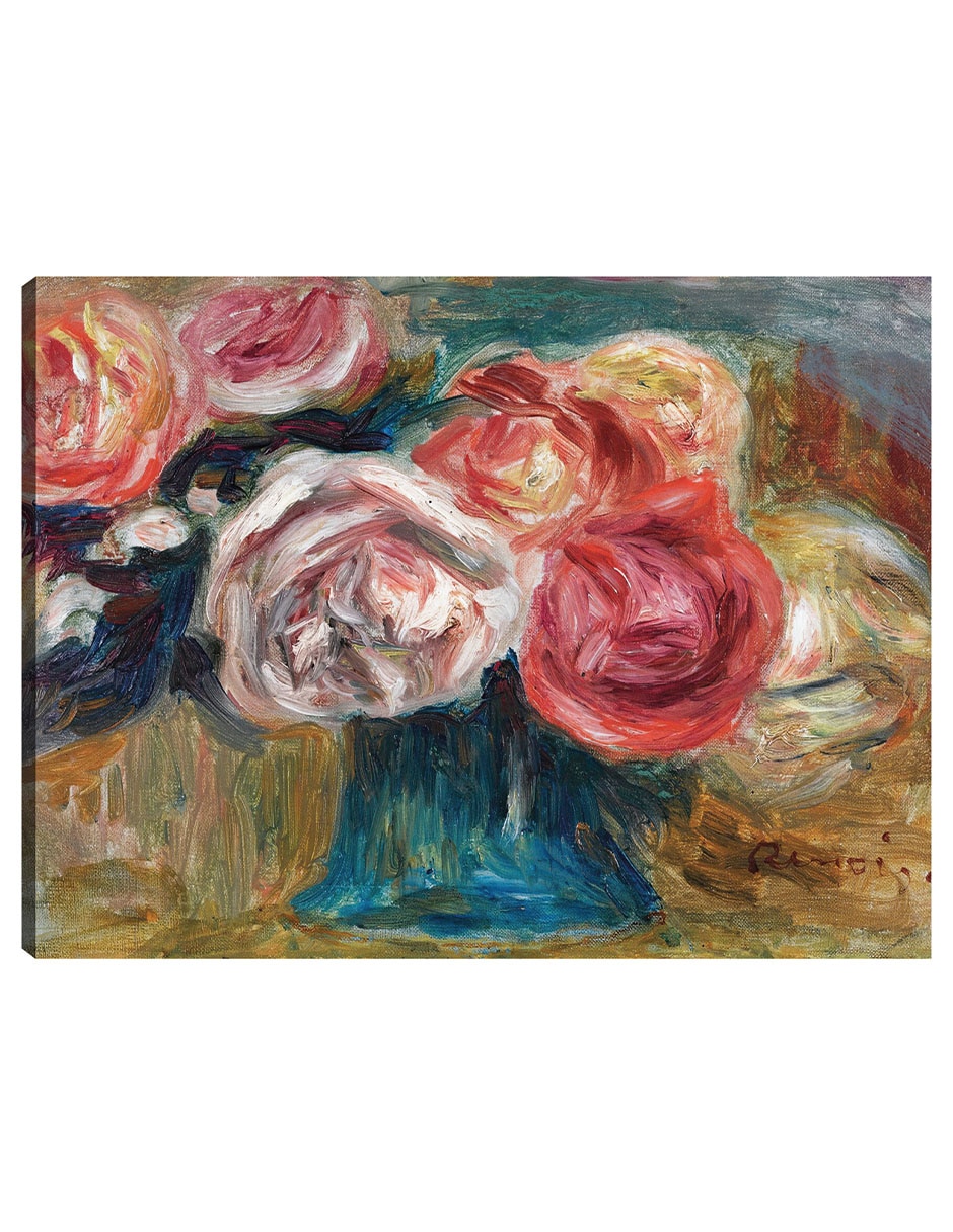 Cuadro decorativo Ramo De Rosas En Un Jarrón técnica mixta Floreros Cuadro decorativo Ramo De Rosas En Un Jarrón técnica mixta Floreros
