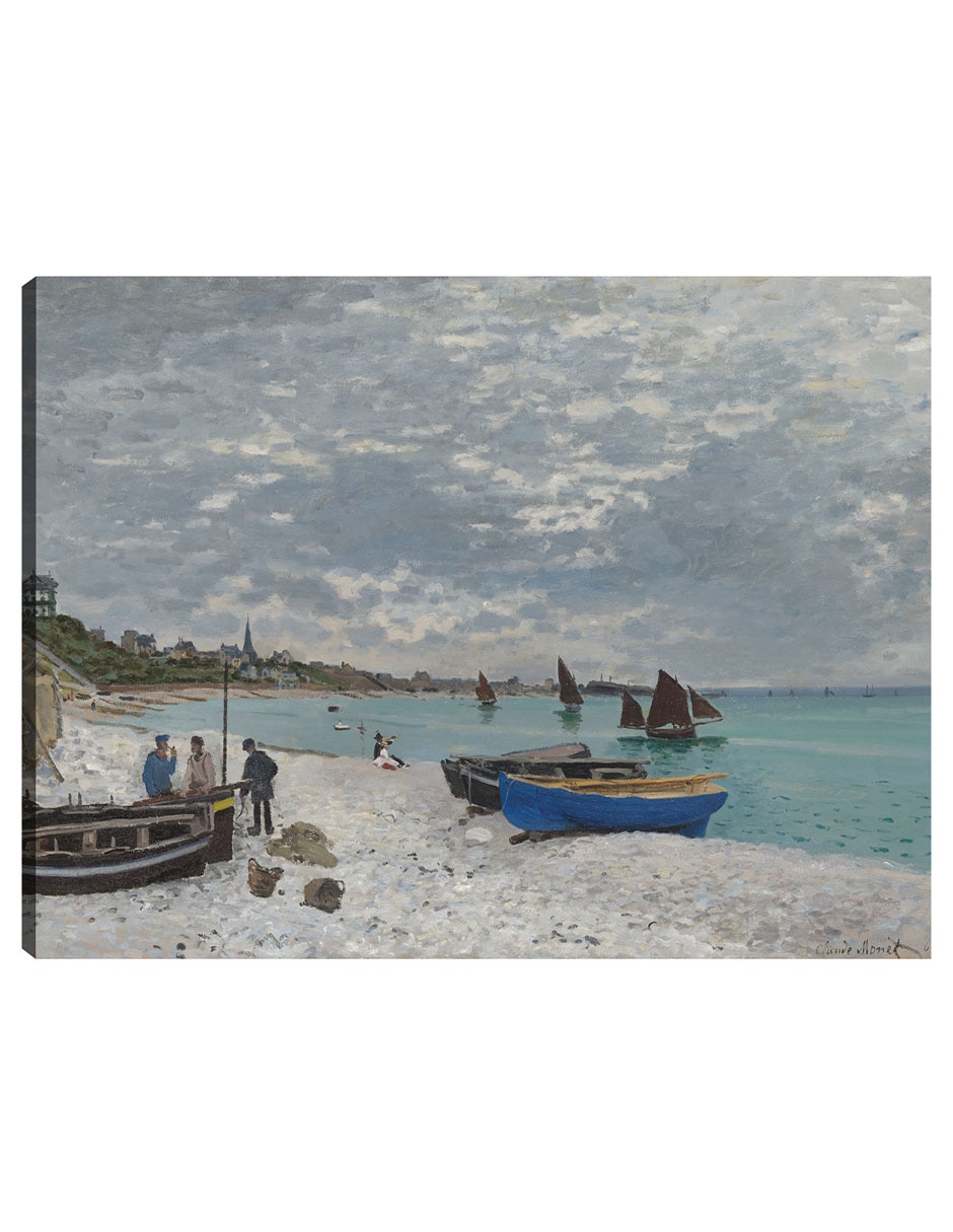 Cuadro decorativo La Playa De Sainte-Adresse técnica mixta Playas