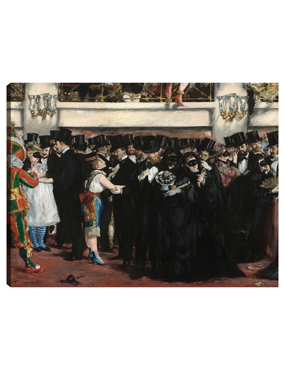 Cuadro decorativo Baile De Máscaras En La Ópera técnica mixta Danza
