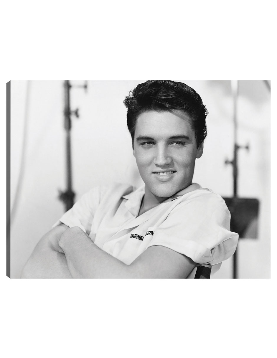 Cuadro decorativo Elvis Presley 1958 técnica mixta Retratos Cuadro decorativo Elvis Presley 1958 técnica mixta Retratos