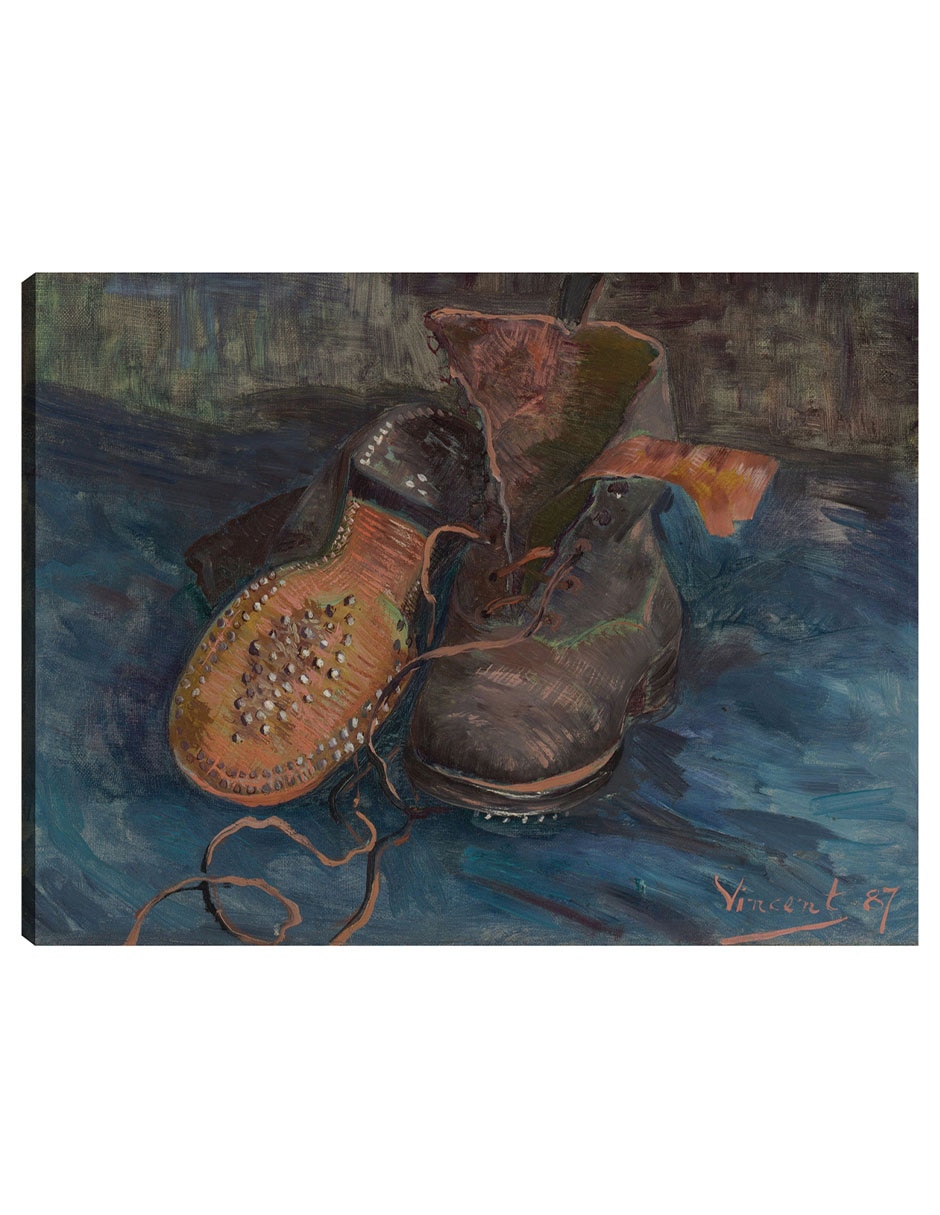 Cuadro decorativo Un Par De Botas (1887) técnica mixta Cuadro decorativo Un Par De Botas (1887) técnica mixta