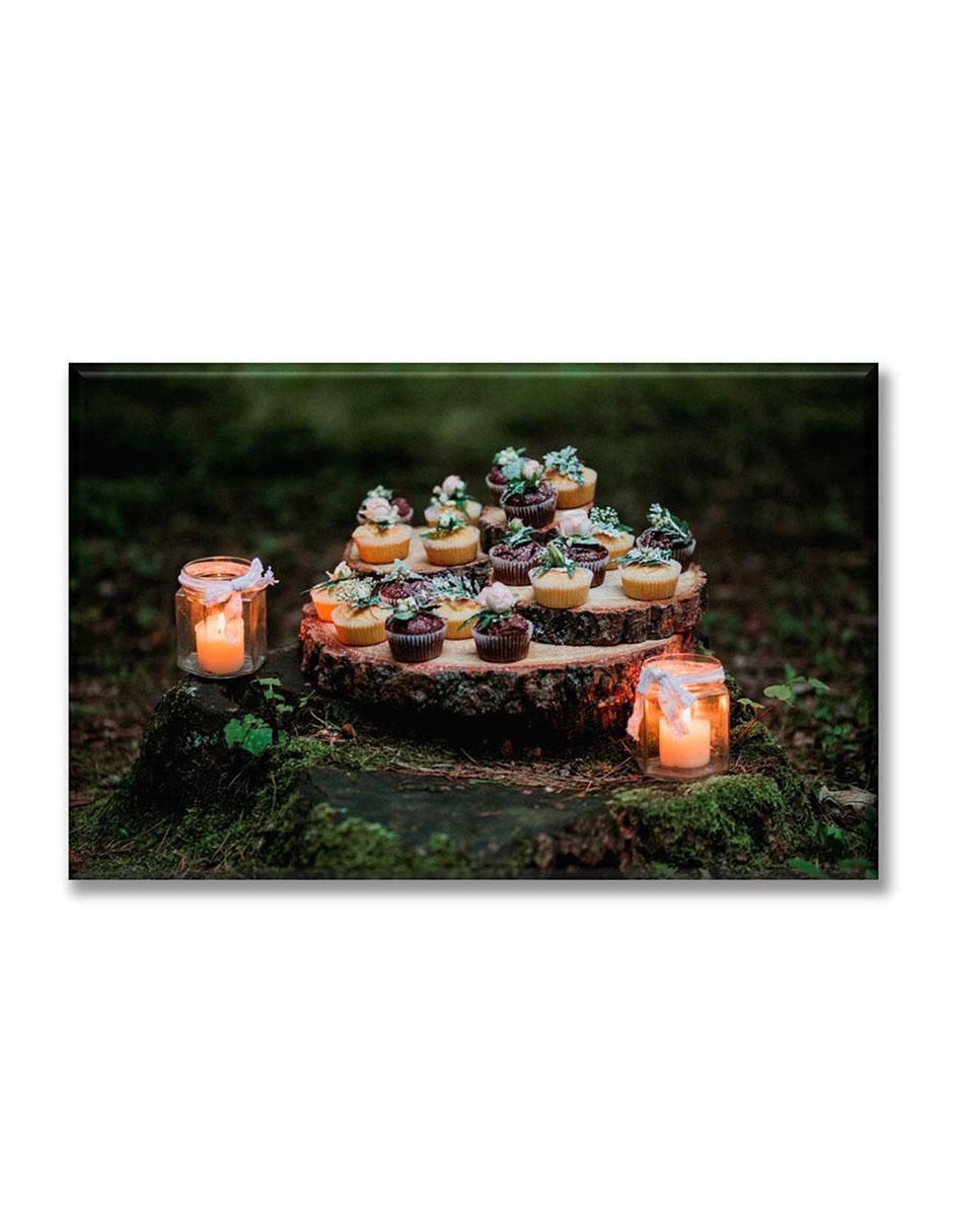Cuadro decorativo Cupcakes en el bosque 1