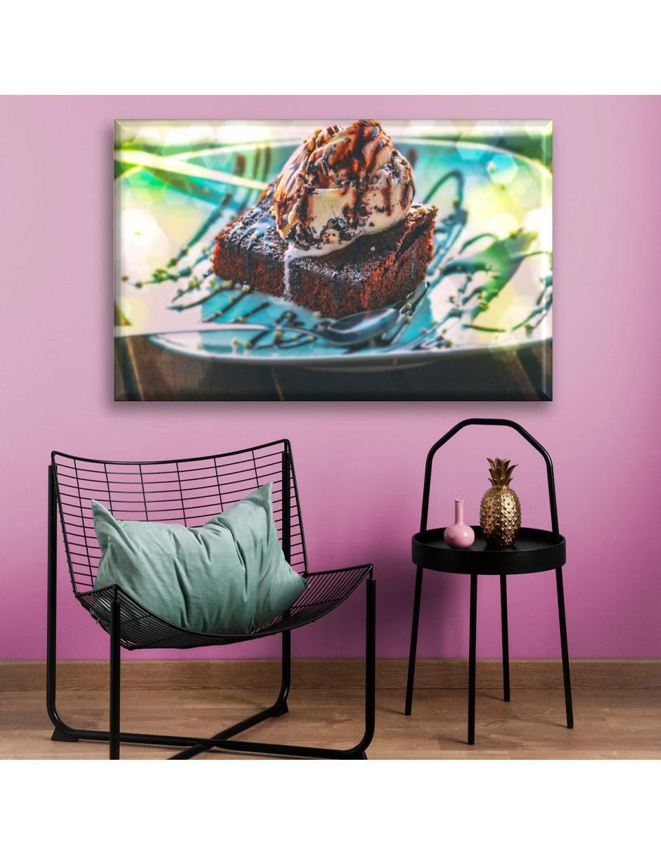 Cuadro decorativo Brownie con helado 6