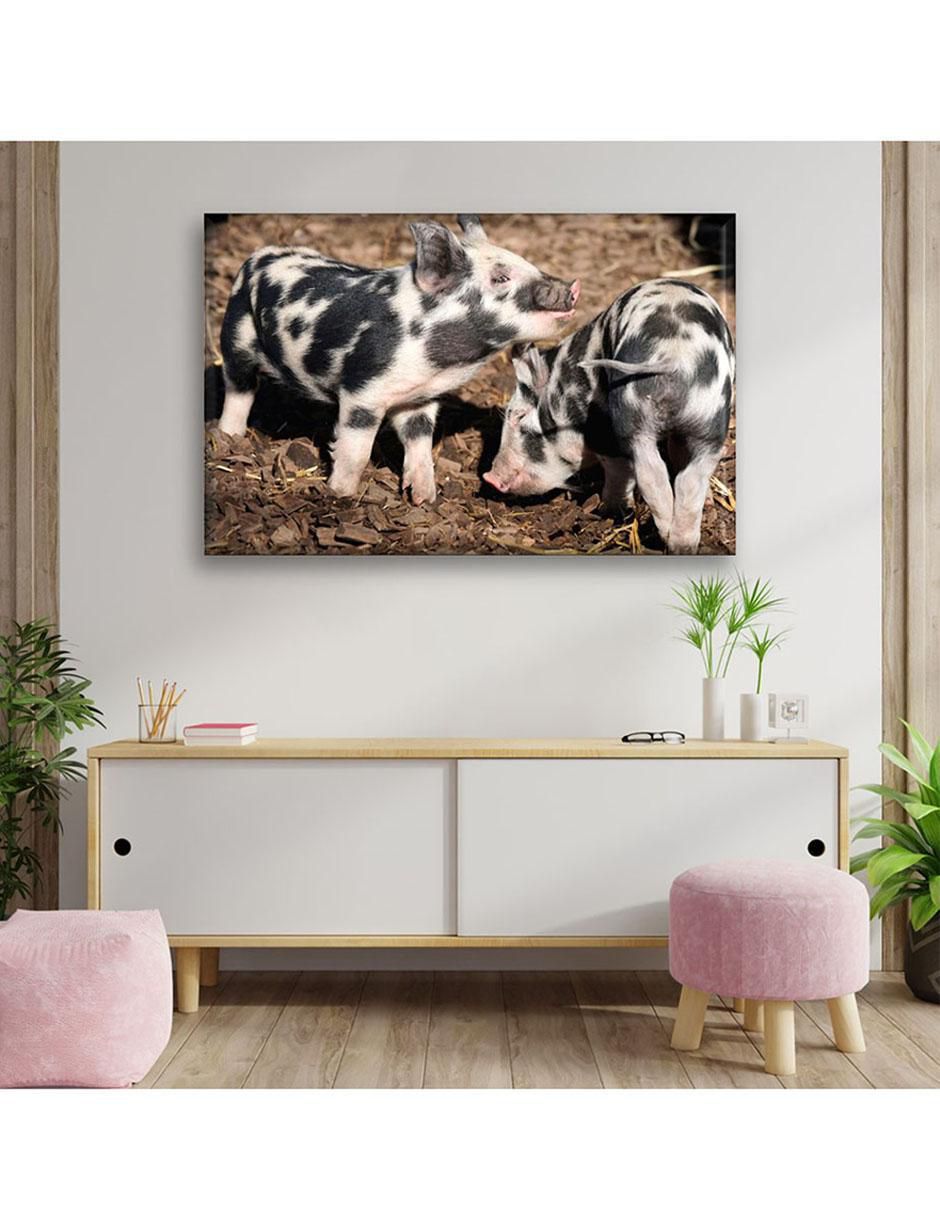 Cuadro decorativo Industria Grafica Ciento 23 Cerditos domésticos