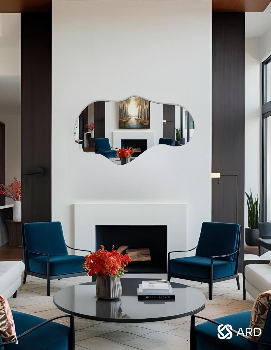 Espejo decorativo de pared glanz cloud 7