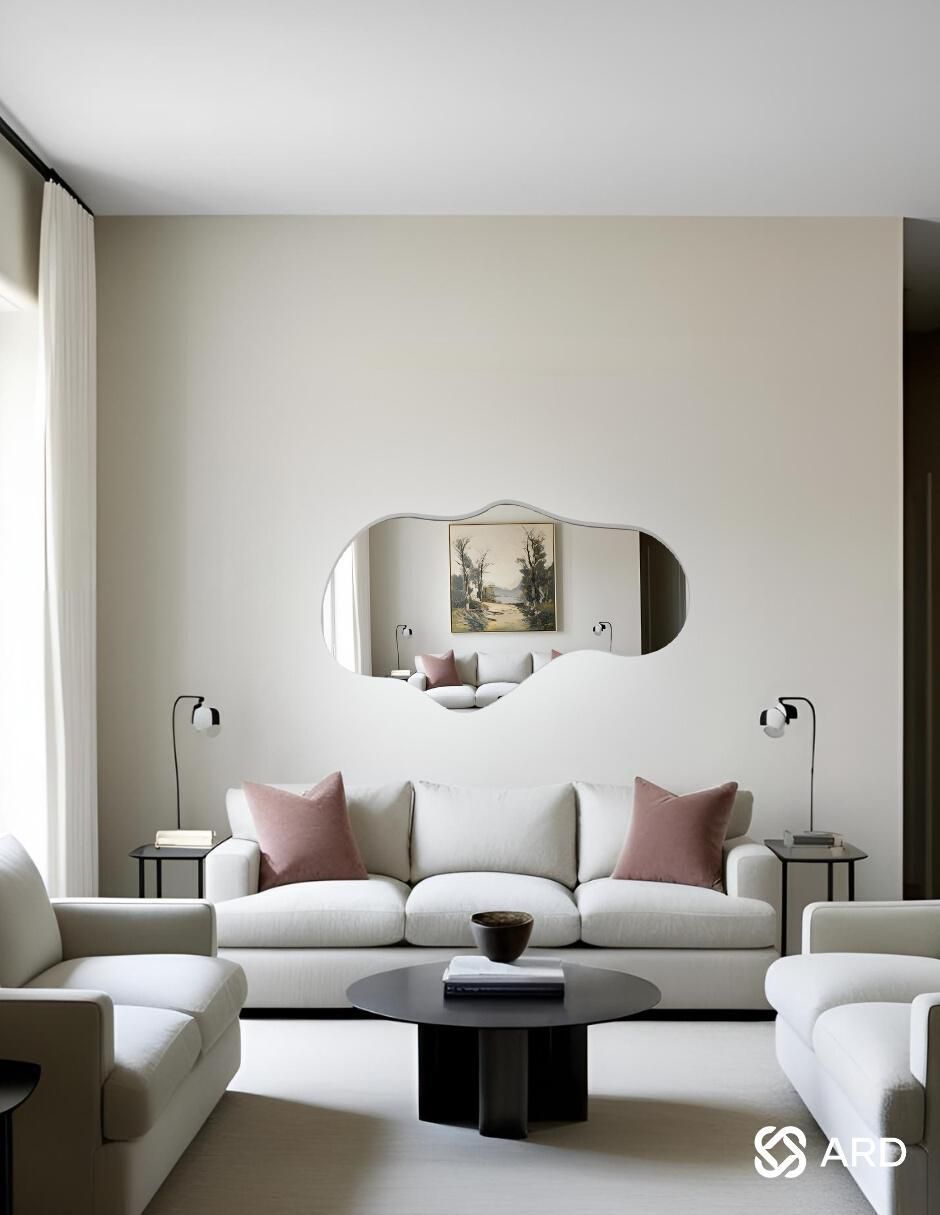 Espejo decorativo de pared glanz cloud 4