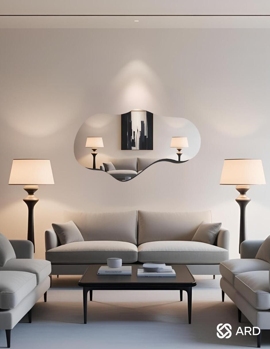 Espejo decorativo de pared glanz cloud 2