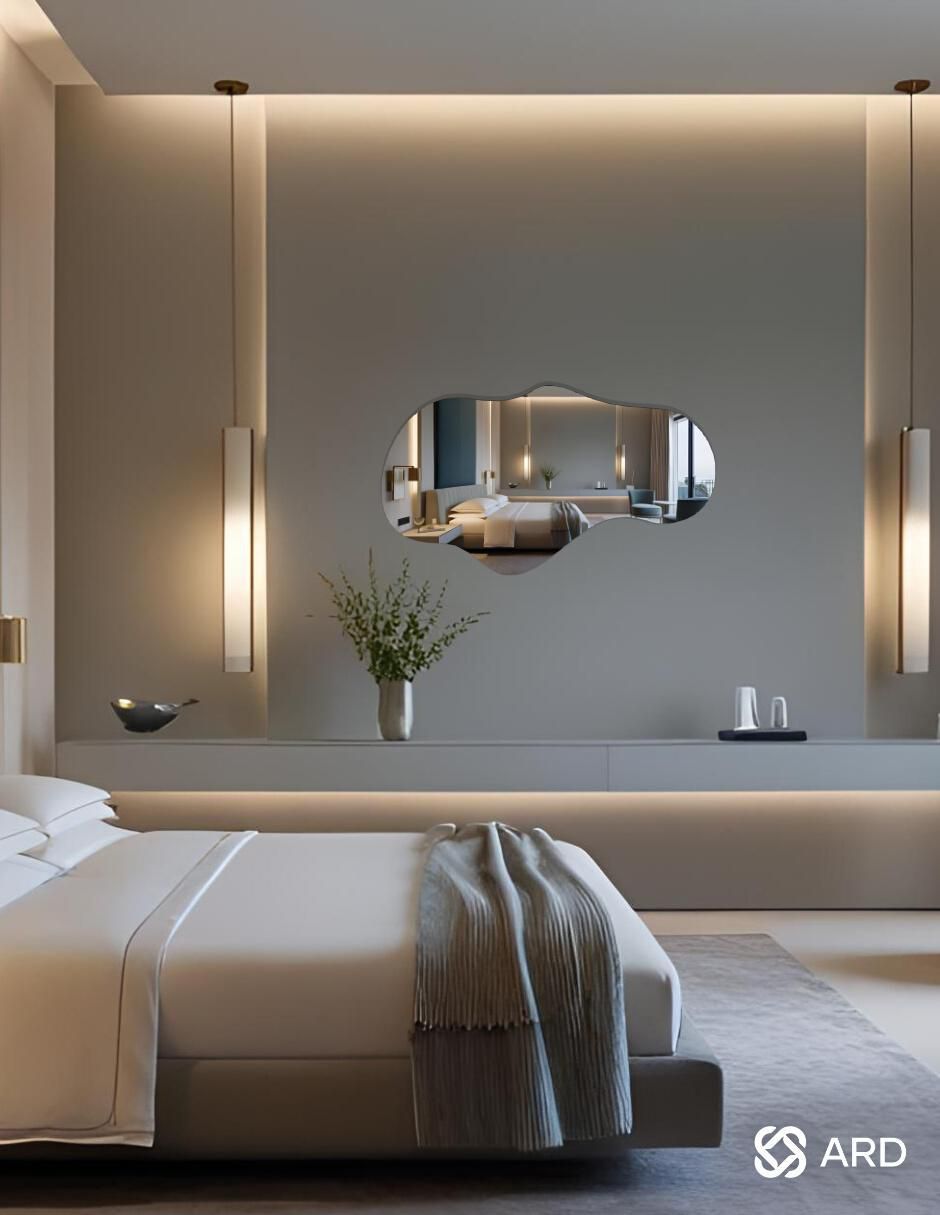 Espejo decorativo de pared glanz cloud 3