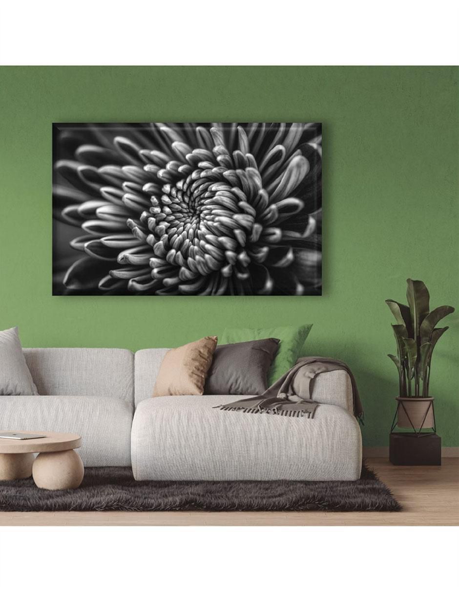Cuadro decorativo Industria Grafica Ciento 23 Dalia blanco y negro