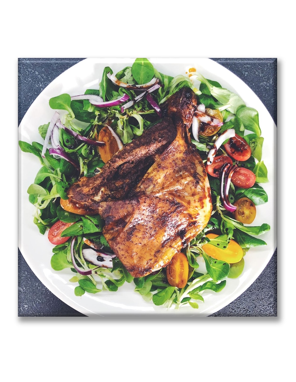 Cuadro decorativo Pollo con ensalada 1
