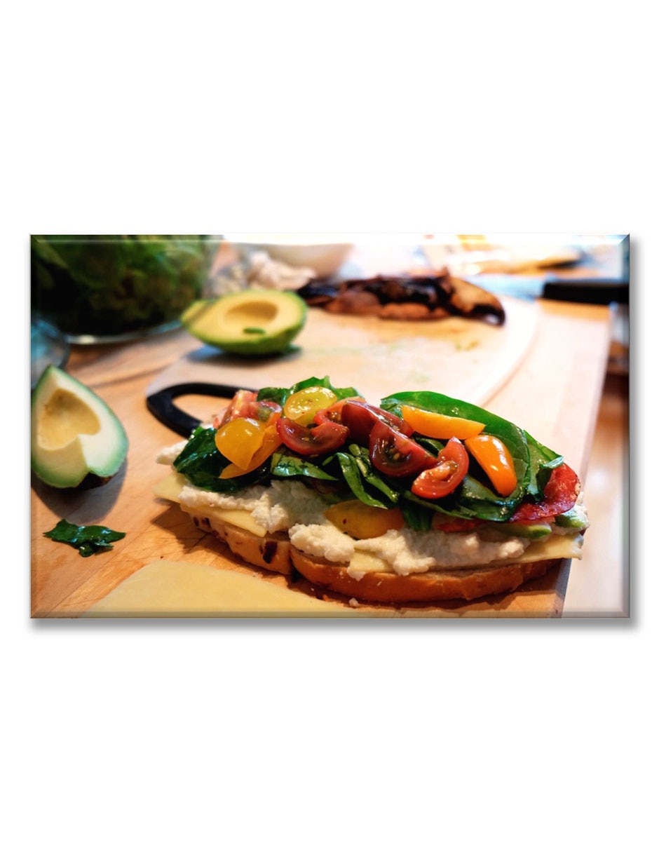 Cuadro decorativo Tostada con queso 1