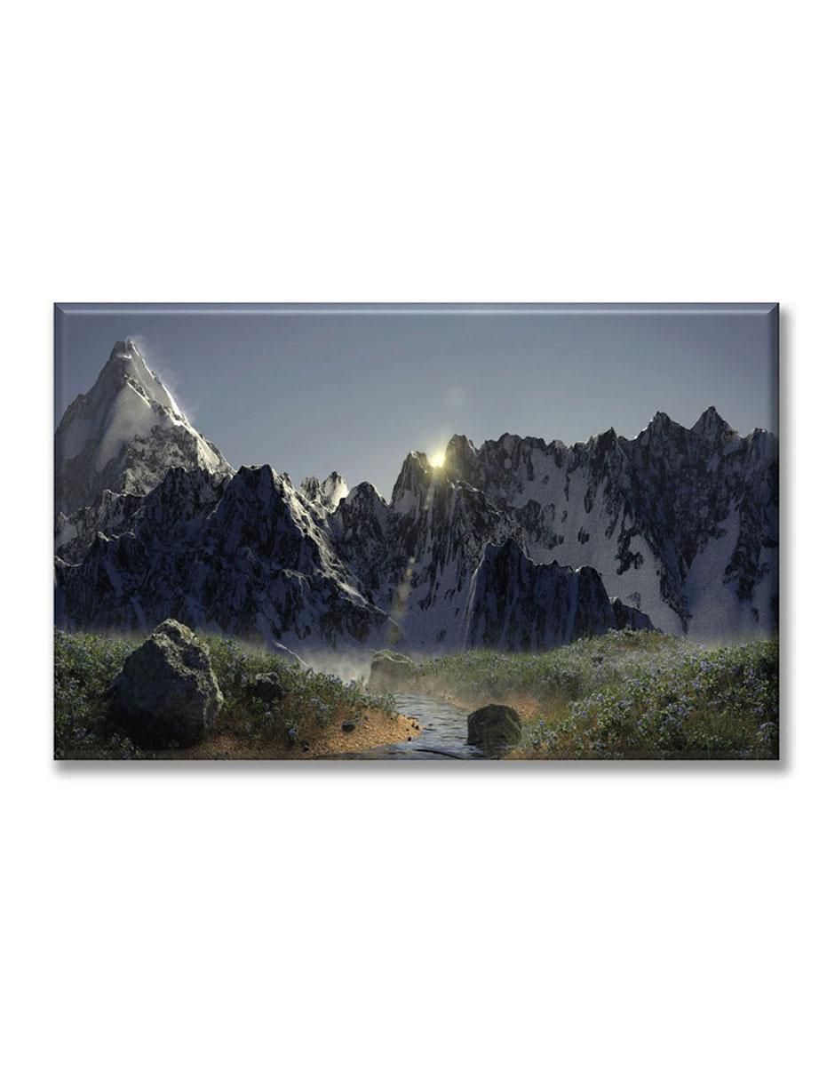 Cuadro decorativo Industria Grafica Ciento 23 Montaña con puesta de sol