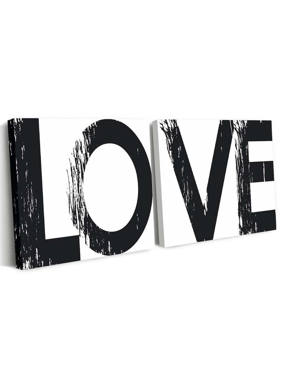 Cuadro decorativo Set de amor en grande con barniz a registro 6