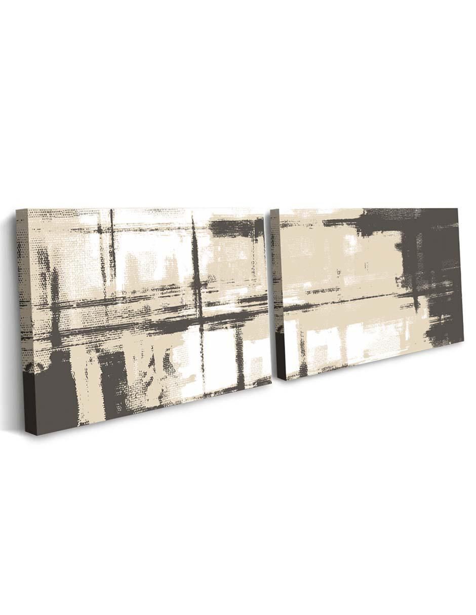 Cuadro decorativo set de pintura irregular elegante con barniz a registro 4