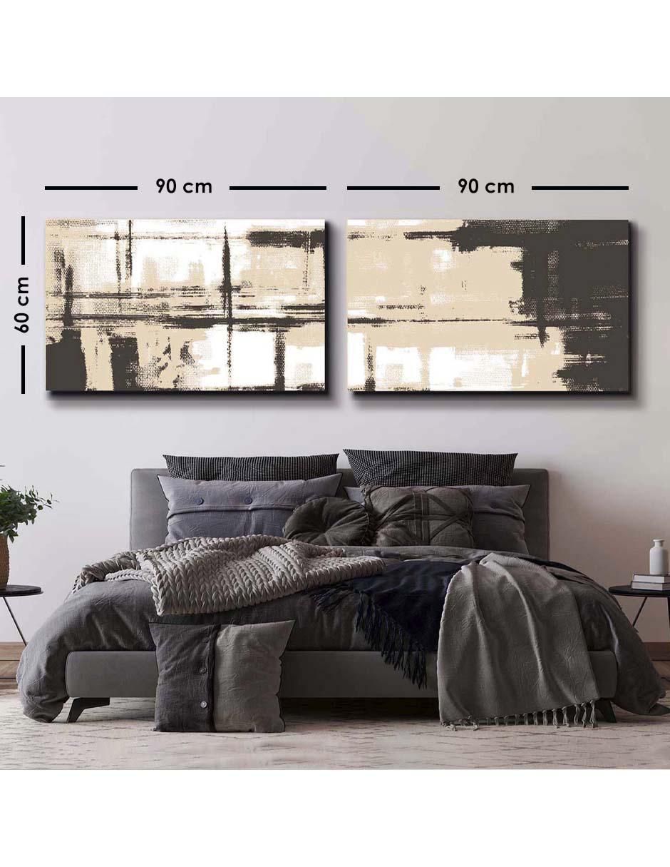 Cuadro decorativo set de pintura irregular elegante con barniz a registro 5