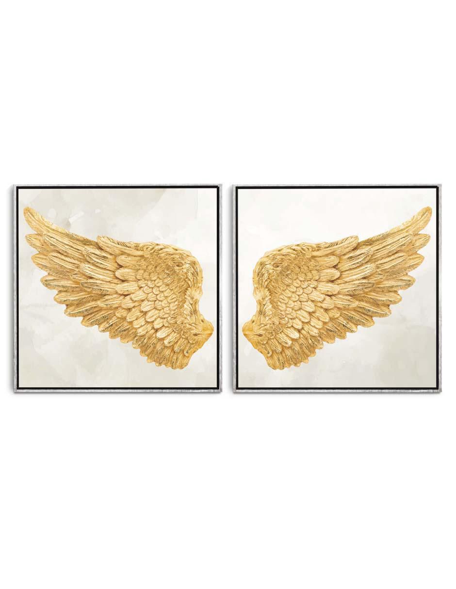 Cuadro decorativo Set de Místicas Alas de Ángel con Barniz a Registro 1