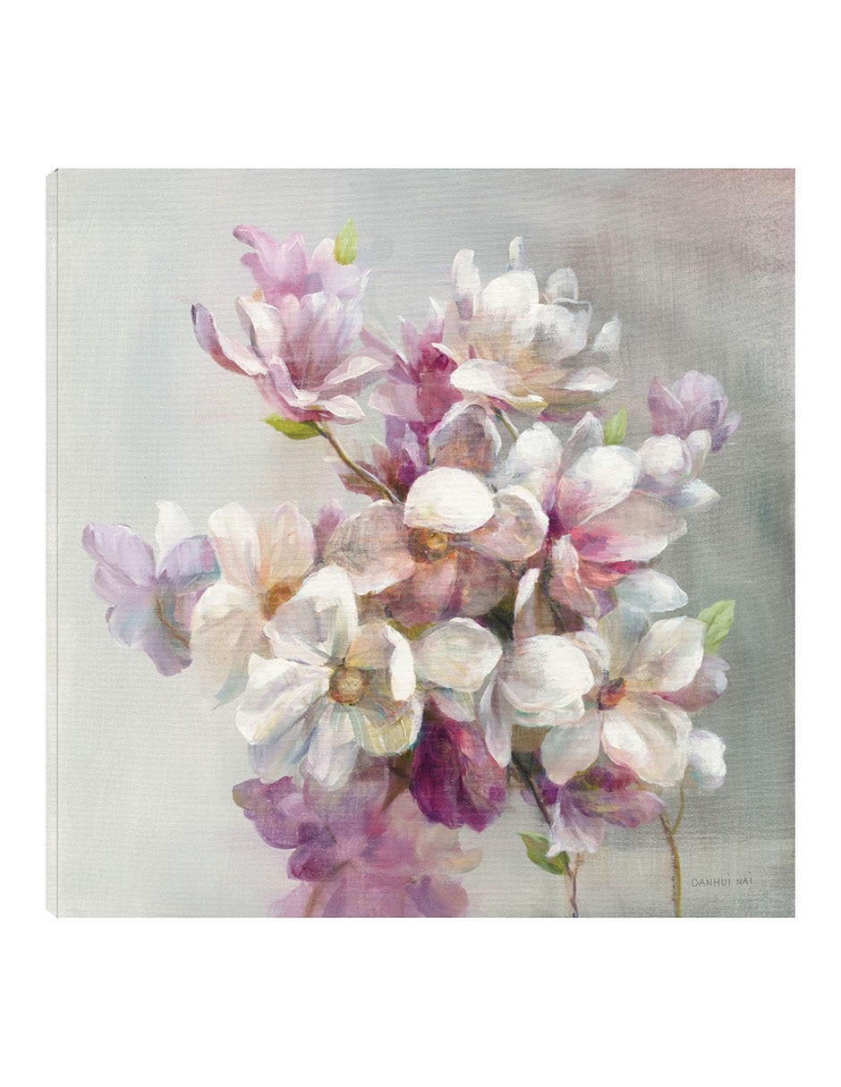Cuadro decorativo Dulce Magnolia técnica mixta Arreglo Floral