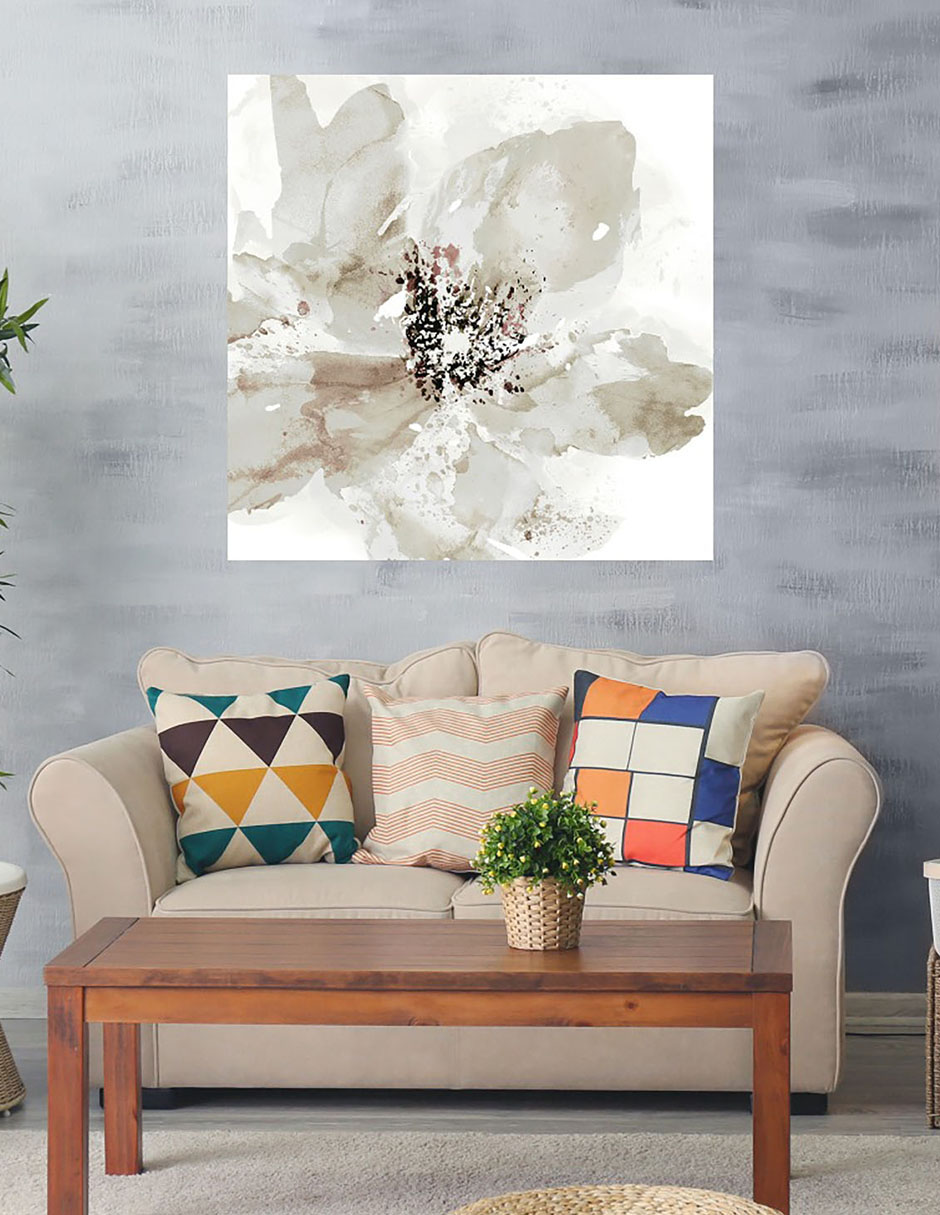 Cuadro decorativo Corola Neutral I técnica mixta Floración 2