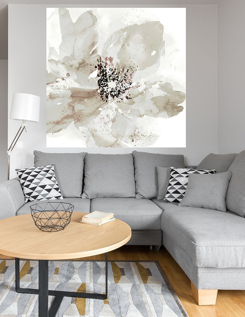 Cuadro decorativo Corola Neutral I técnica mixta Floración 4