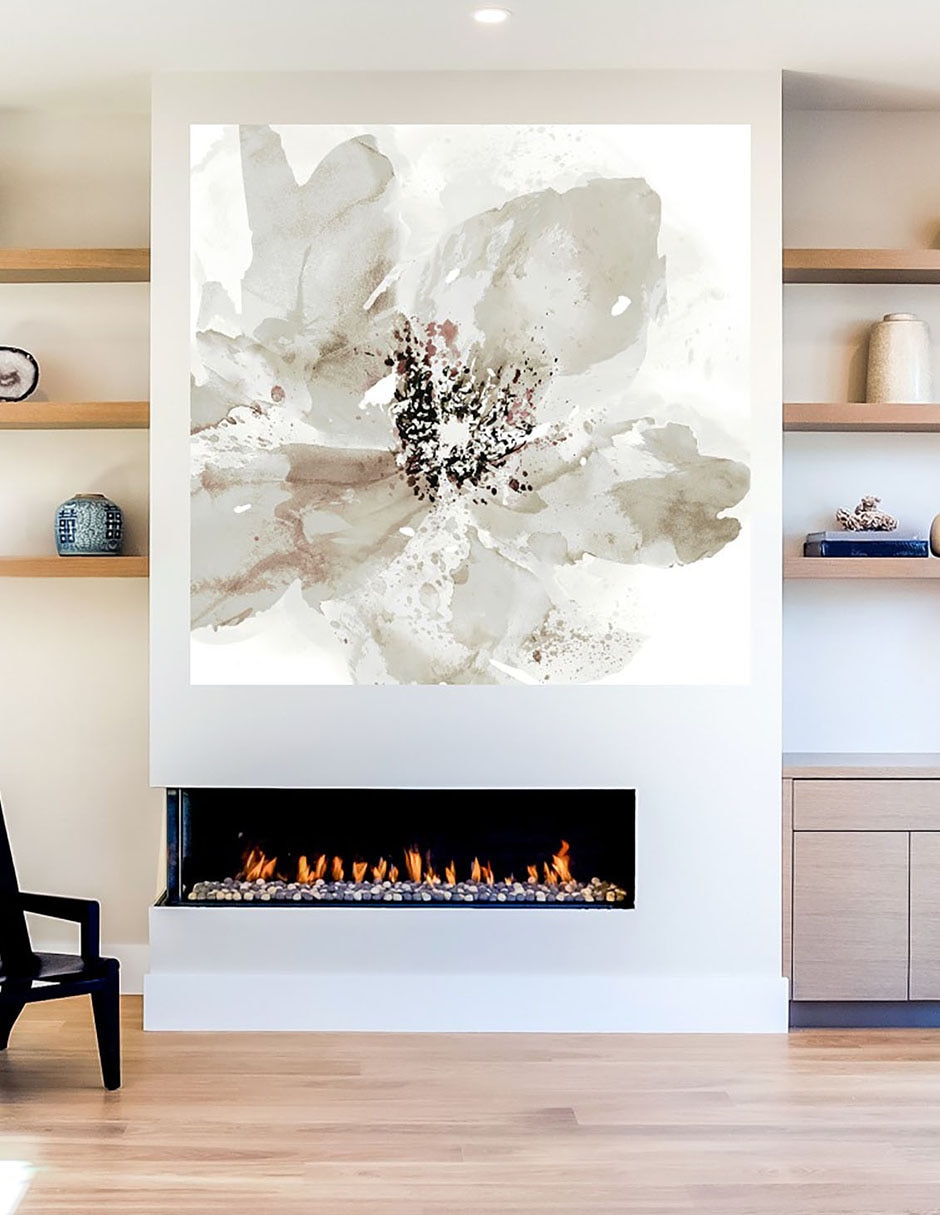 Cuadro decorativo Corola Neutral I técnica mixta Floración 5
