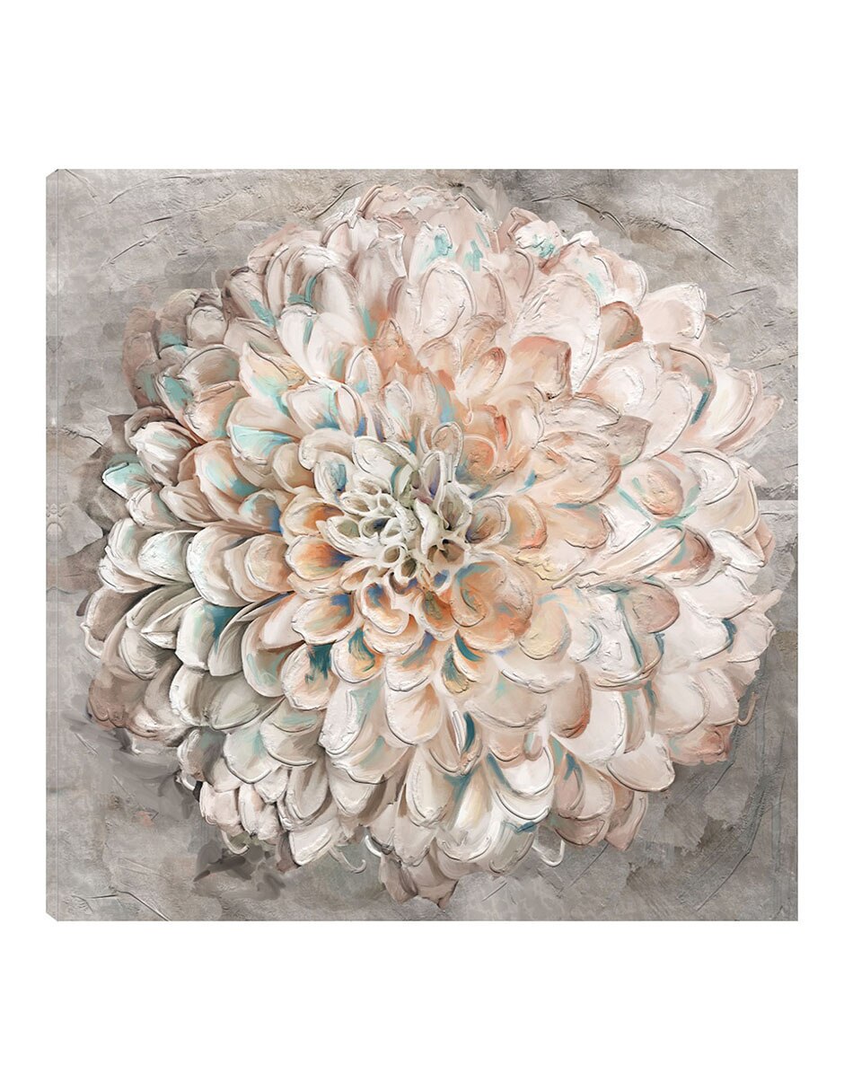 Cuadro decorativo Confeti Dahlia técnica mixta Floración Cuadro decorativo Confeti Dahlia técnica mixta Floración