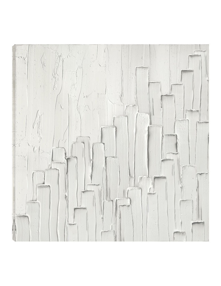 Cuadro decorativo Escalera Gris técnica mixta Formas