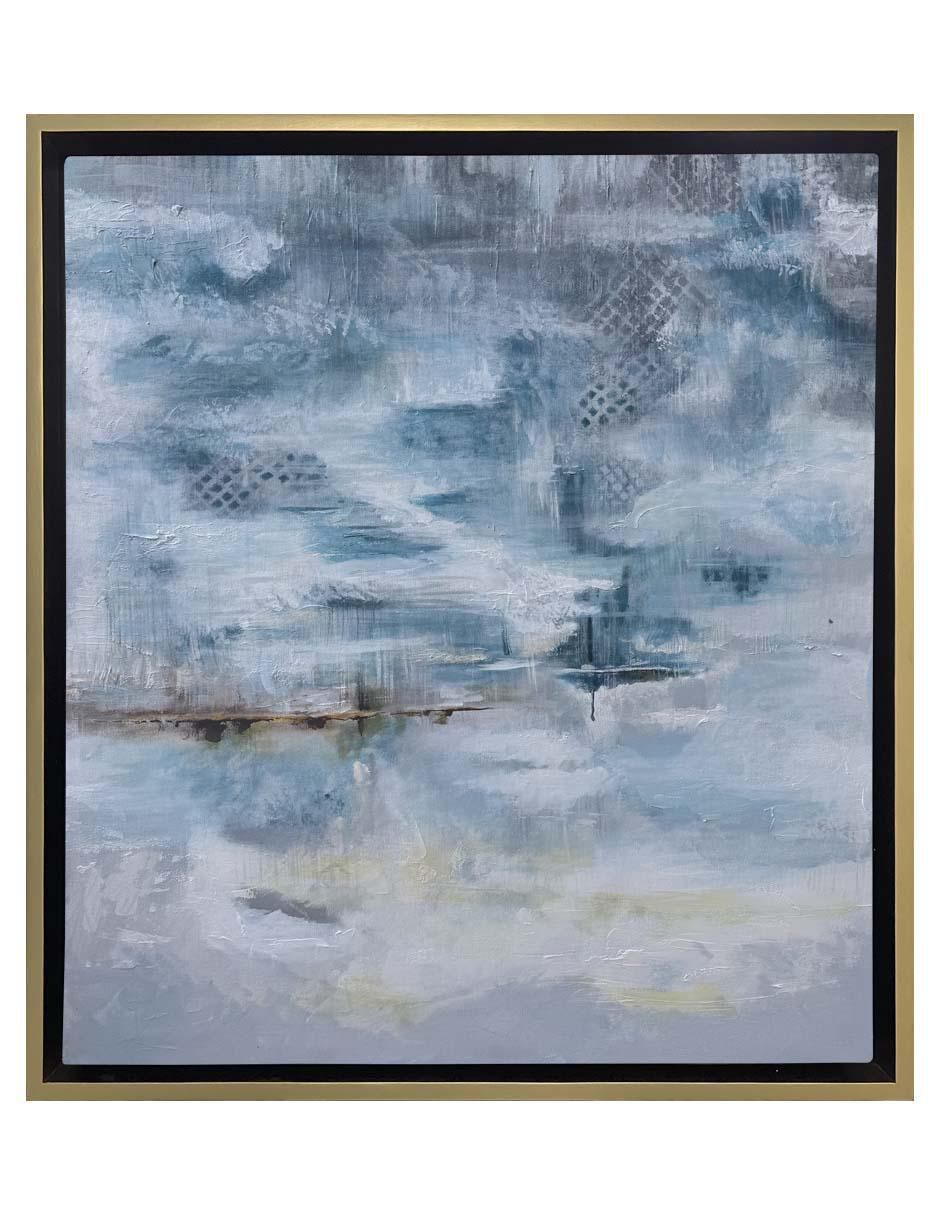 Pintura Horizonte Azul técnica acrílico Pintura Horizonte Azul técnica acrílico