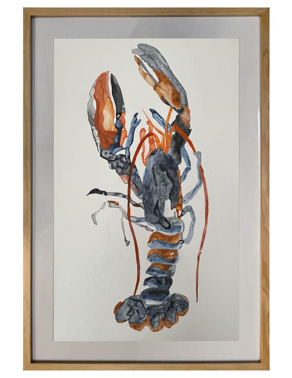 Pintura Langosta técnica acrílico Frutas Del Mar Pintura Langosta técnica acrílico Frutas Del Mar