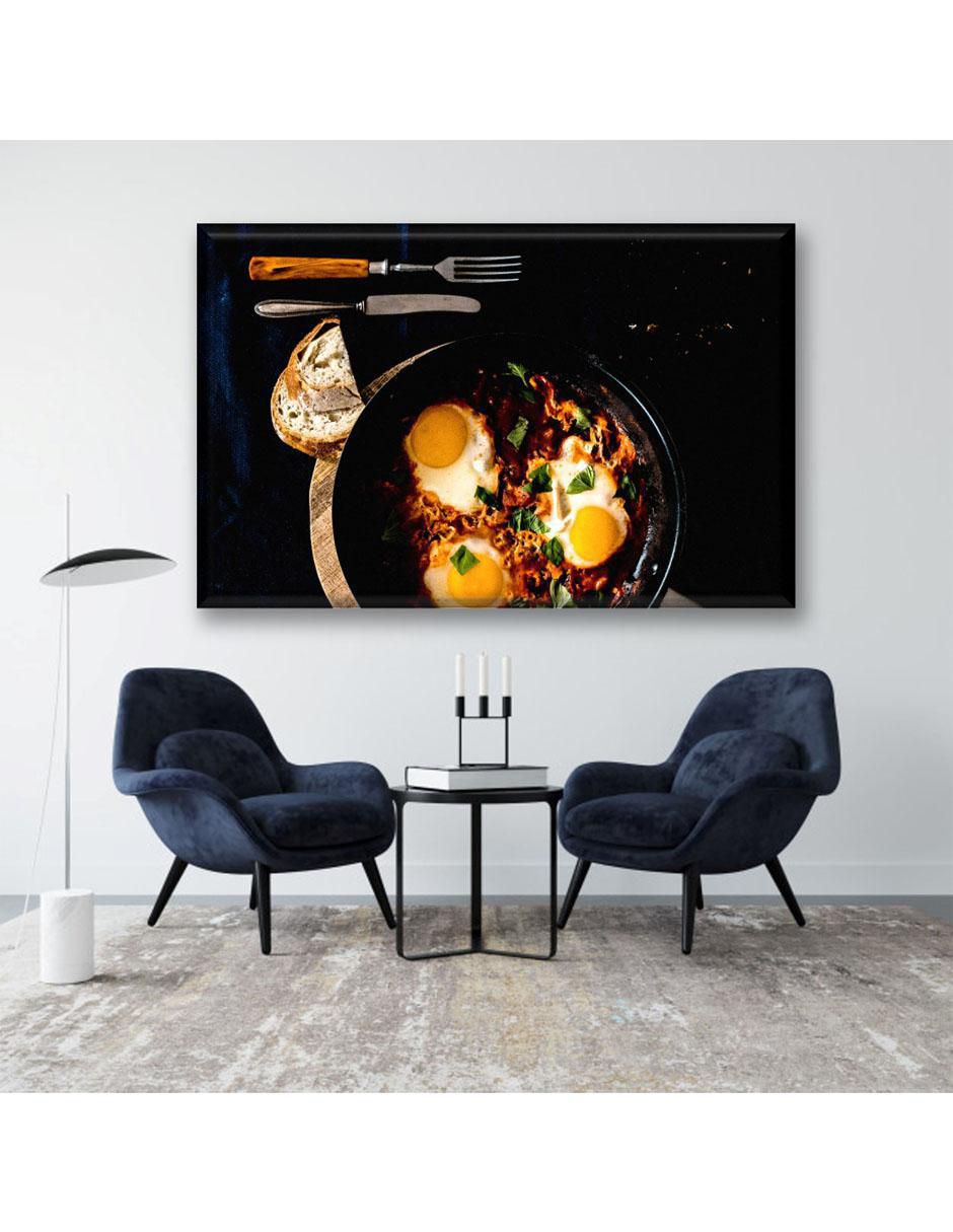 Cuadro decorativo Industria Grafica Ciento 23 Sartén con huevos estrellados