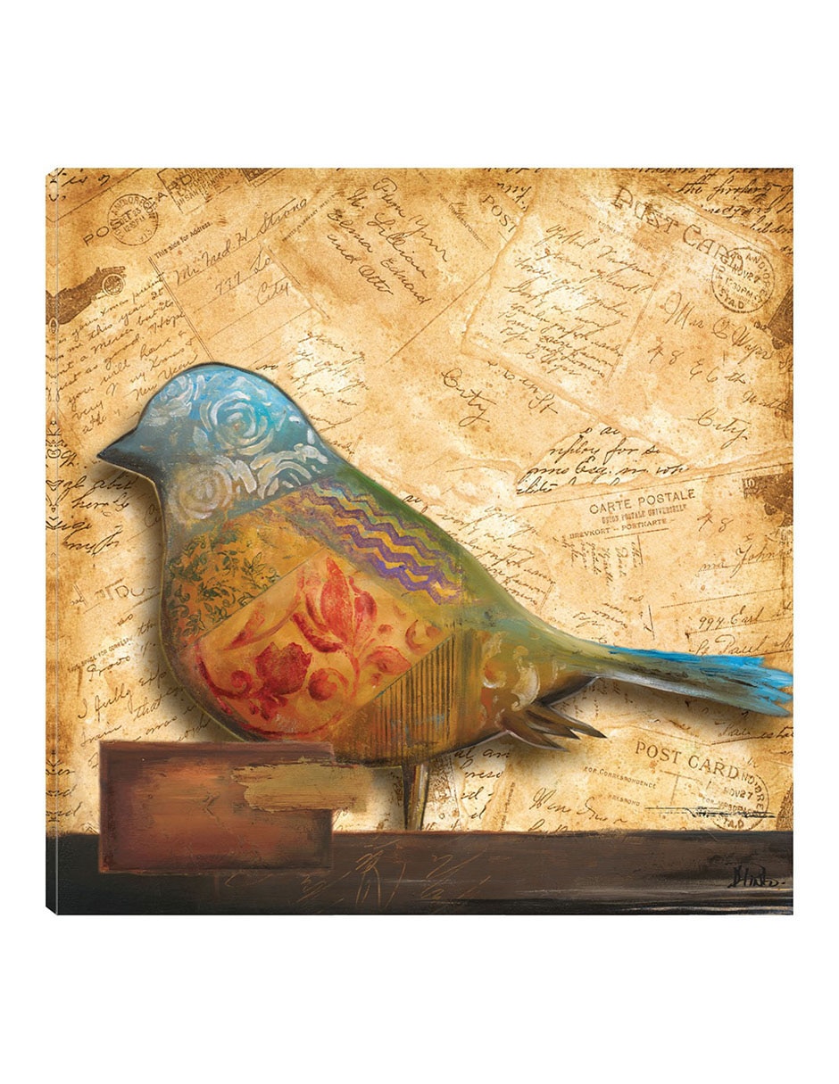 Cuadro decorativo Pajaro En Collage I técnica mixta Aves Silvestres Cuadro decorativo Pajaro En Collage I técnica mixta Aves Silvestres