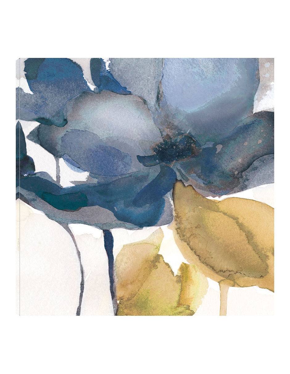 Cuadro decorativo Nota Azul Ii técnica mixta Floración