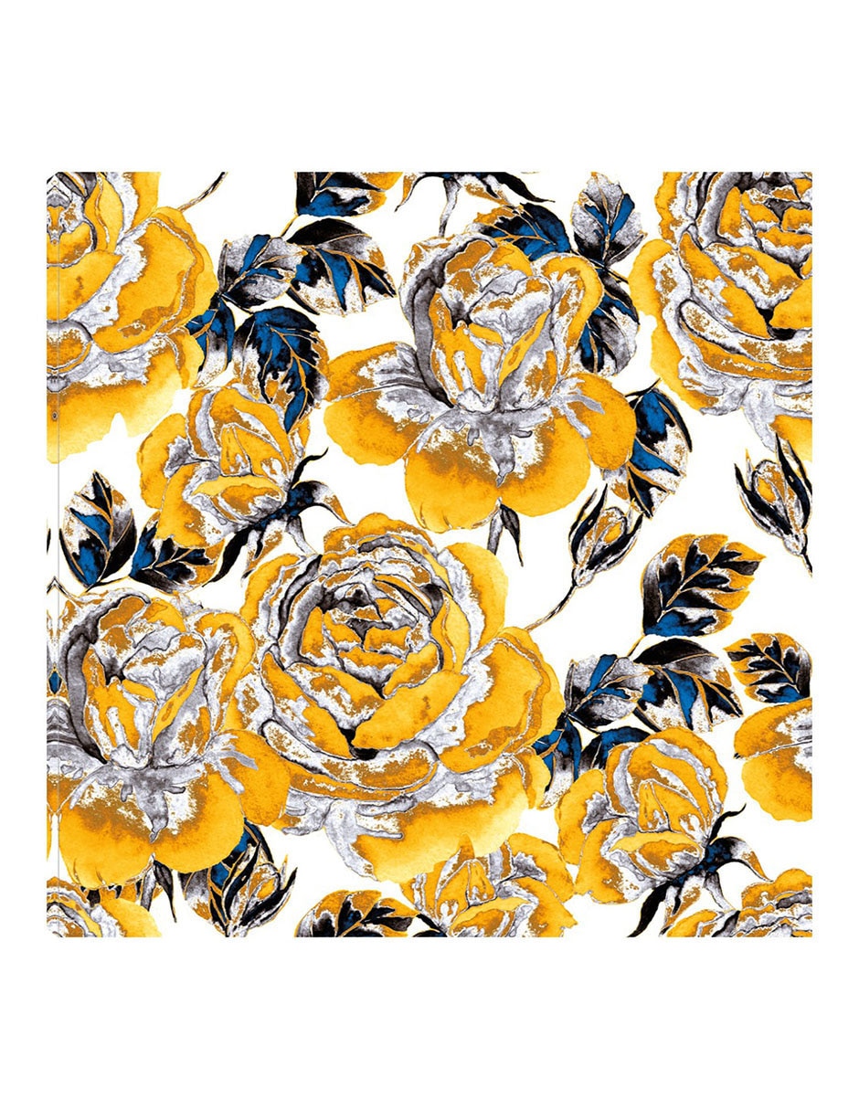 Cuadro decorativo Jardín Dorado técnica mixta Arreglo Floral Cuadro decorativo Jardín Dorado técnica mixta Arreglo Floral