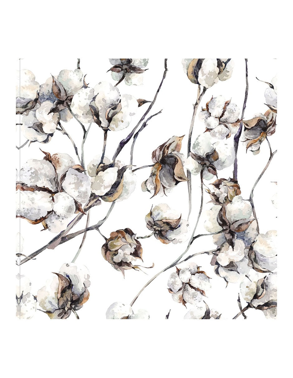 Cuadro decorativo Flores De Algodón técnica mixta Floración