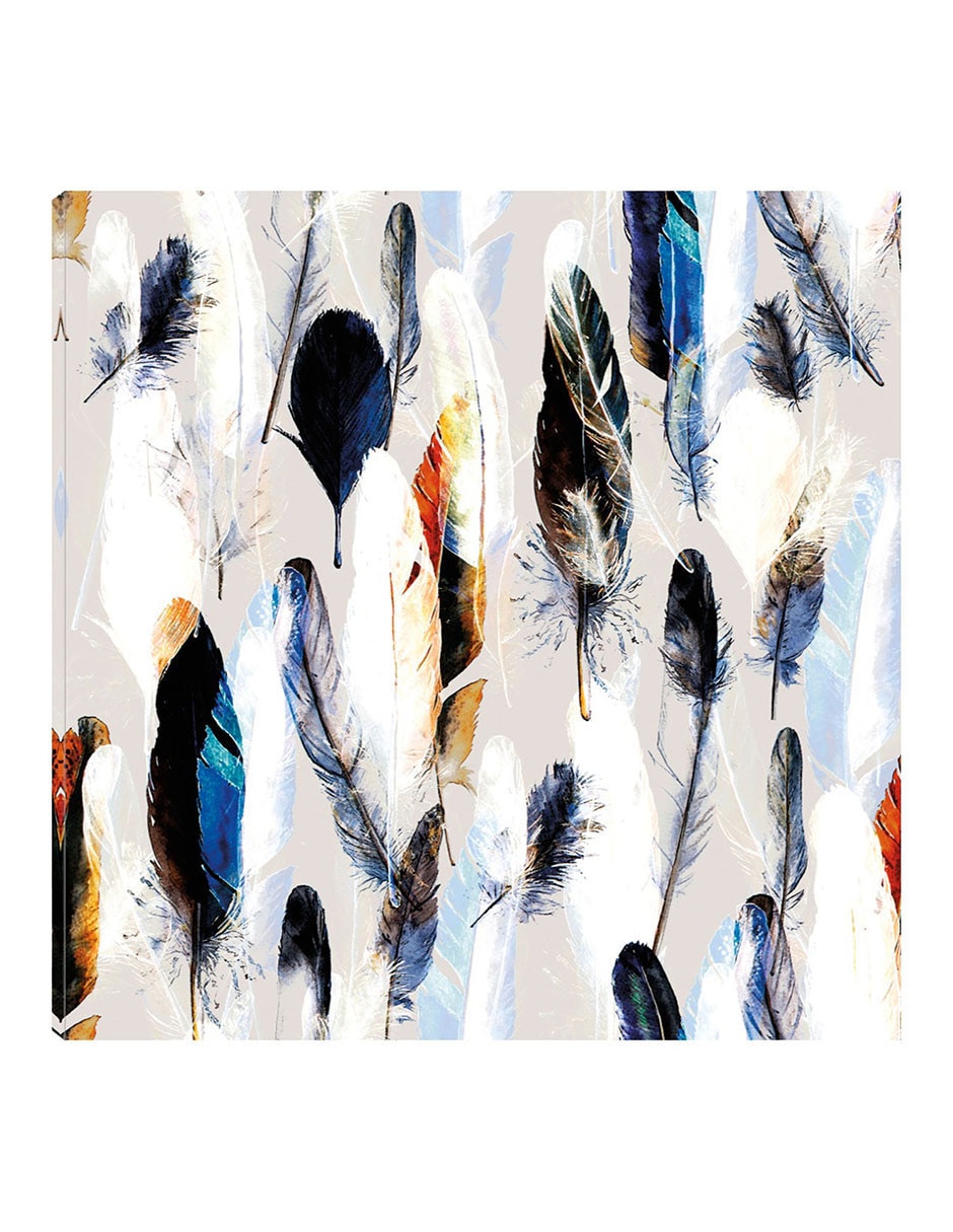Cuadro decorativo Paleta De Plumas técnica mixta Objetos Cuadro decorativo Paleta De Plumas técnica mixta Objetos