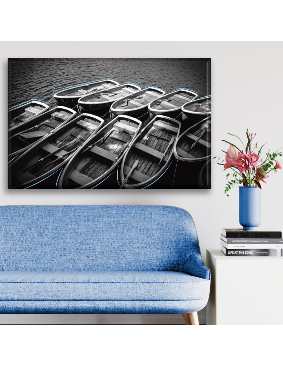 Cuadro decorativo Botes con detalles 5