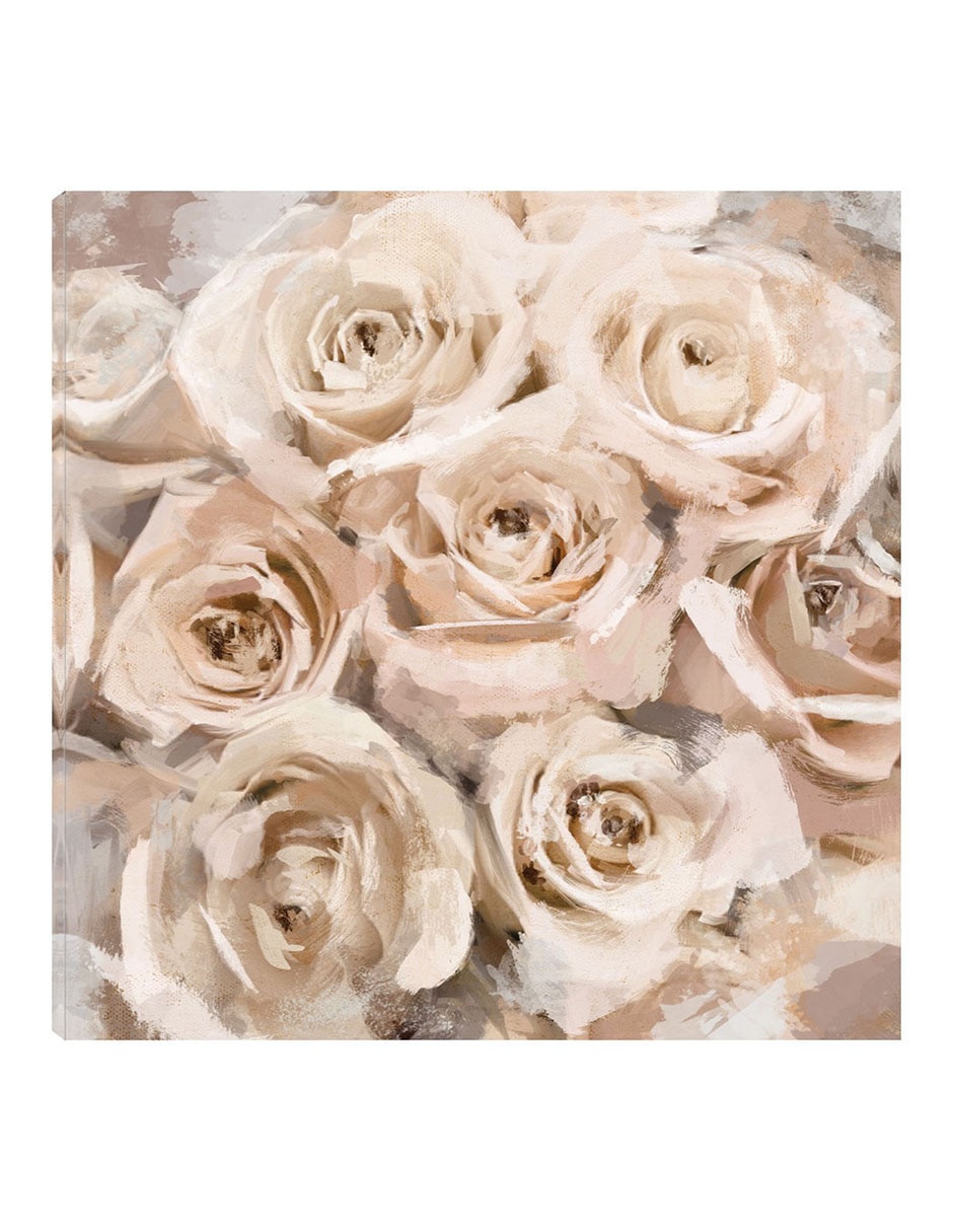Cuadro decorativo Rosas De Papel Coral técnica mixta Arreglo Floral Cuadro decorativo Rosas De Papel Coral técnica mixta Arreglo Floral