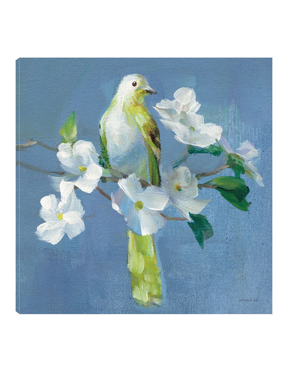 Cuadro decorativo Primavera En El Vecindario Ii técnica mixta Aves Silvestres