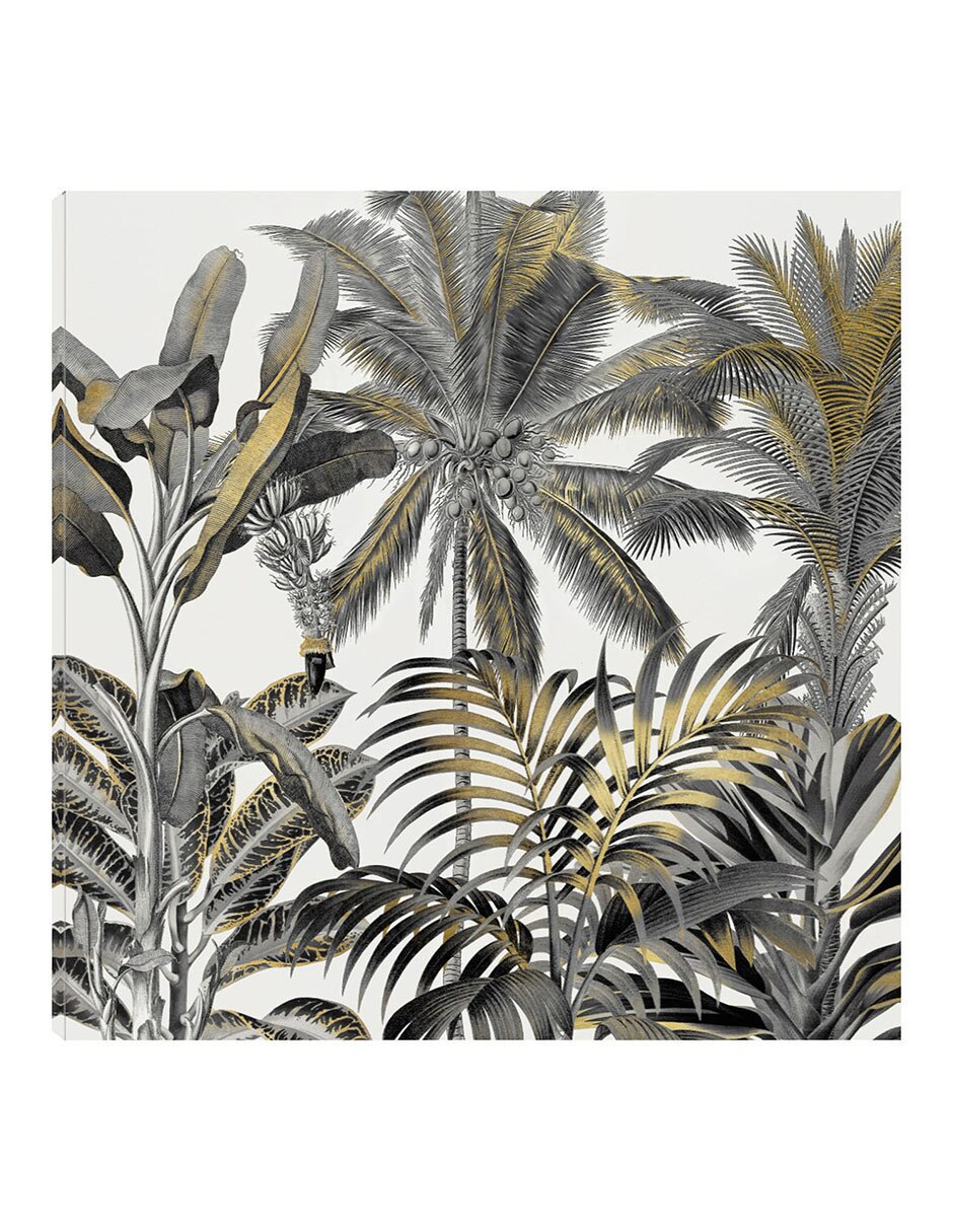 Cuadro decorativo Zona Tropical De Oro técnica mixta Trópico