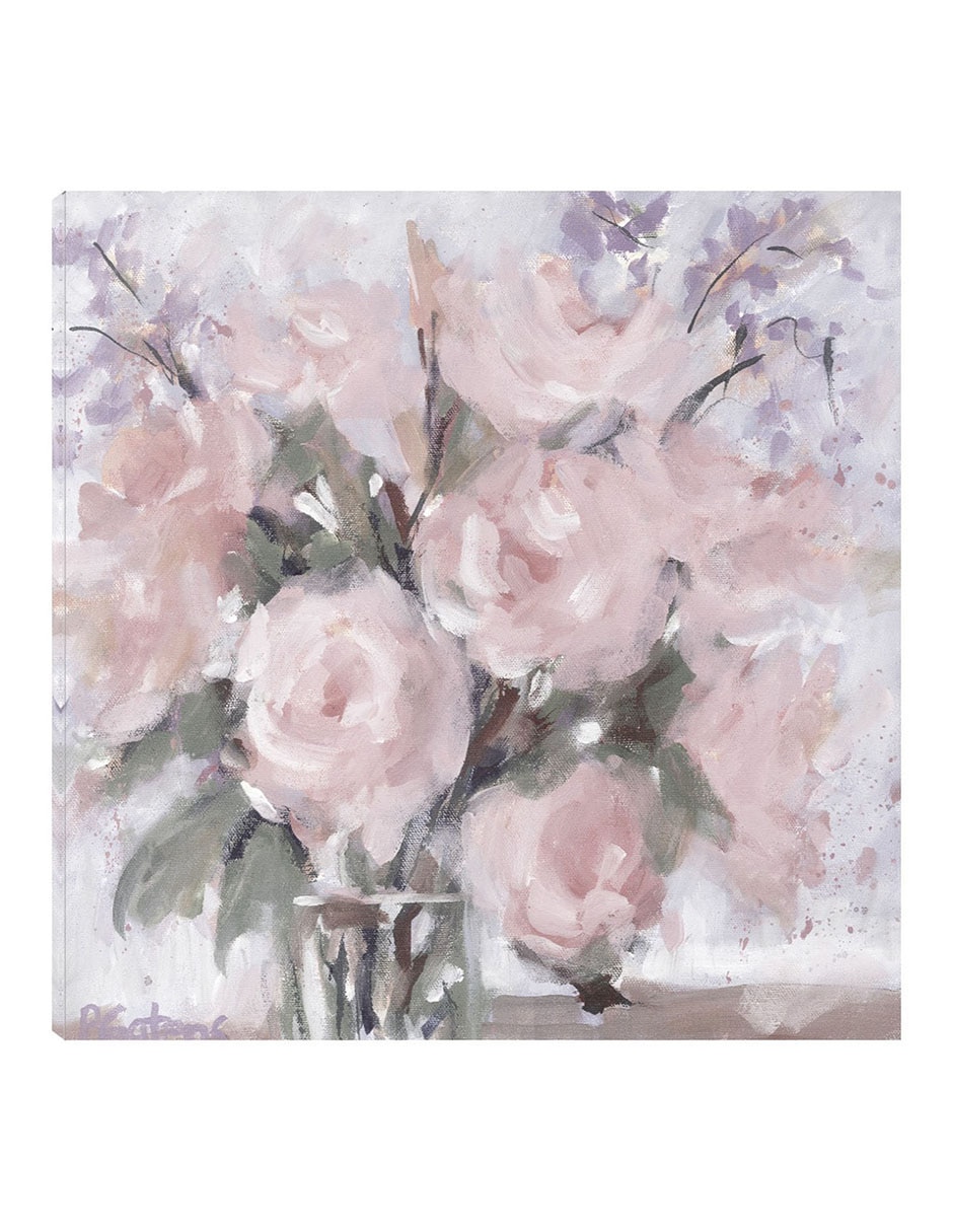 Cuadro decorativo Rubor De Champán Rosa técnica mixta Floreros Cuadro decorativo Rubor De Champán Rosa técnica mixta Floreros