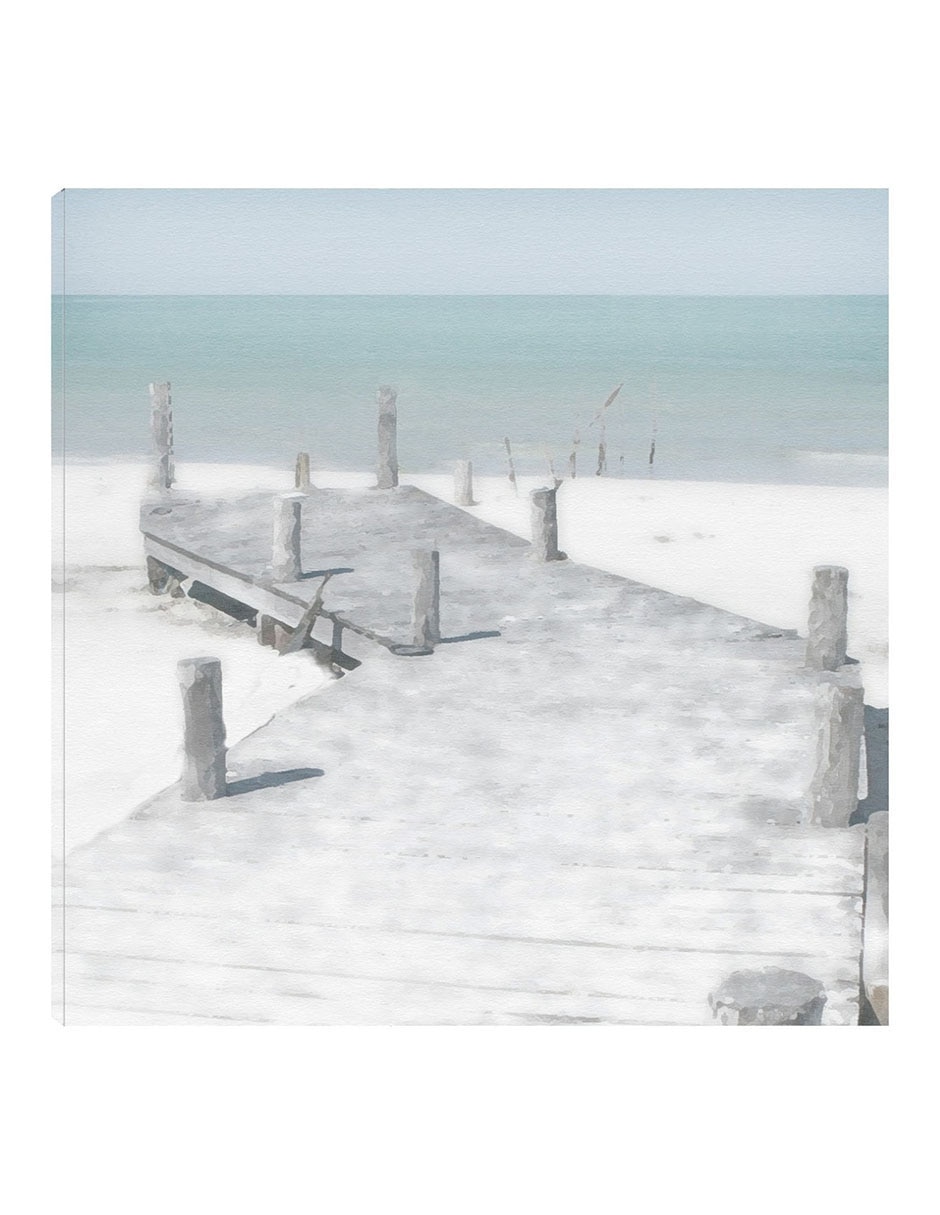 Cuadro decorativo Viejo Embarcadero técnica mixta Playas Cuadro decorativo Viejo Embarcadero técnica mixta Playas