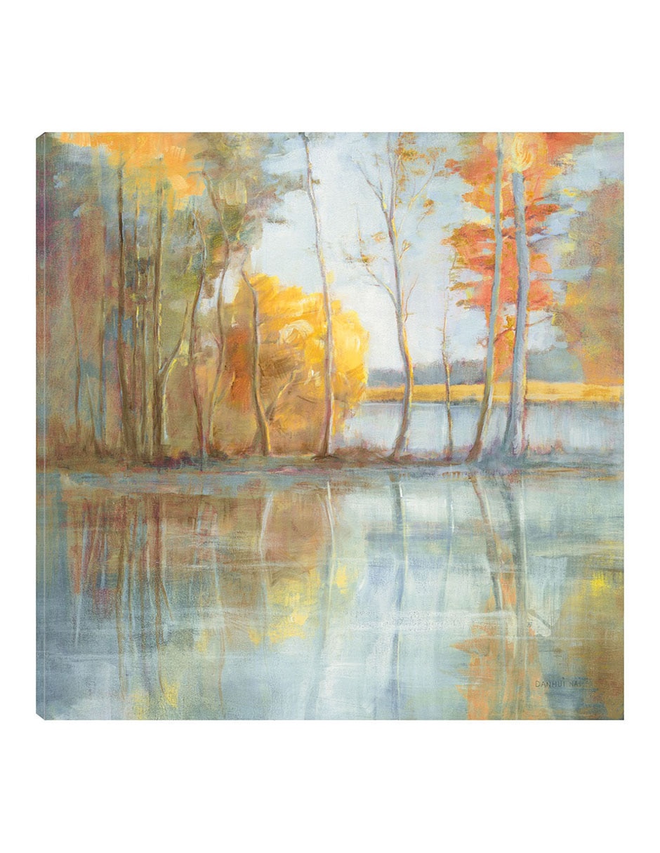 Cuadro decorativo Reflexión Junto Al Lago técnica mixta Lagos