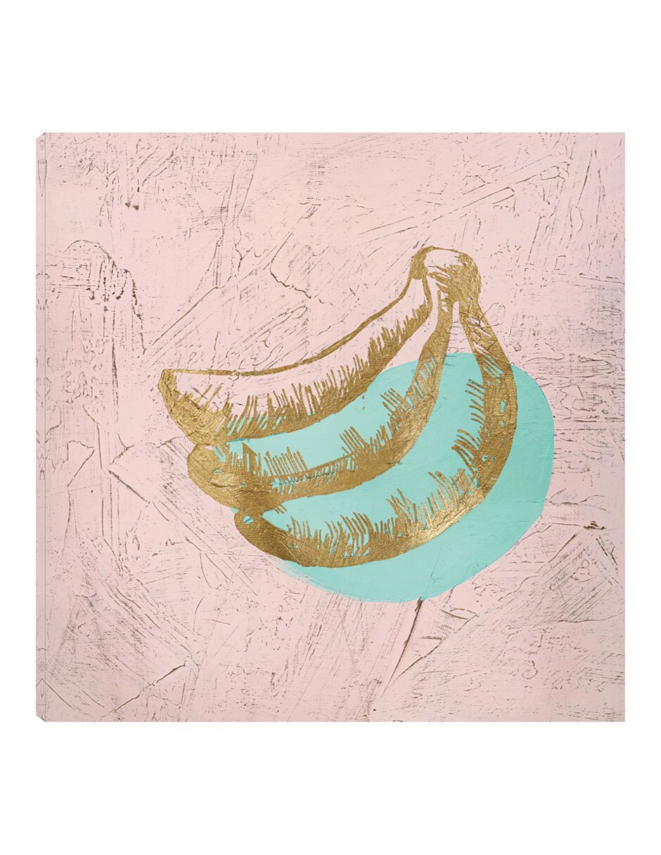 Cuadro decorativo Plátano Dorado técnica mixta Frutas Cuadro decorativo Plátano Dorado técnica mixta Frutas
