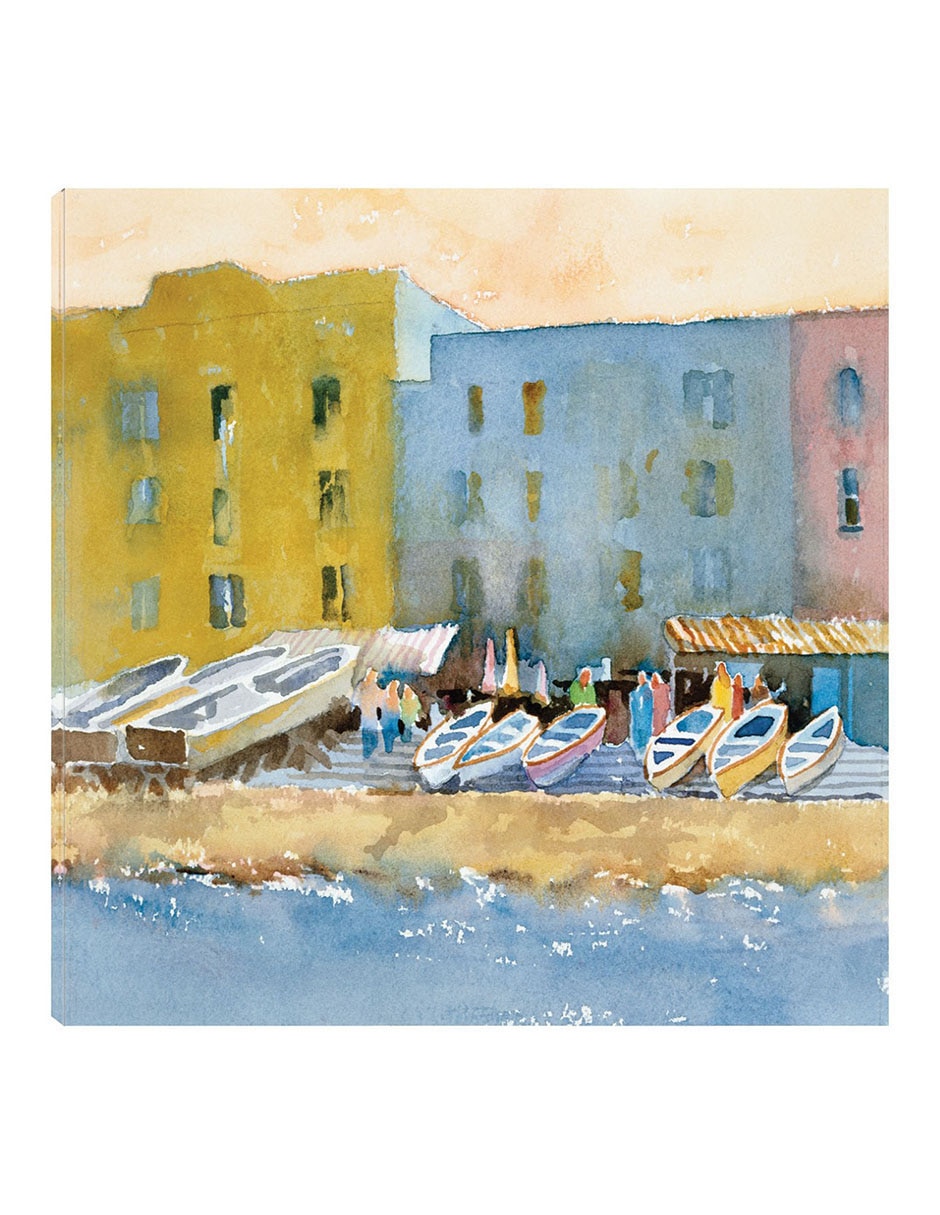 Cuadro decorativo Puerto En Capri I técnica mixta Playas