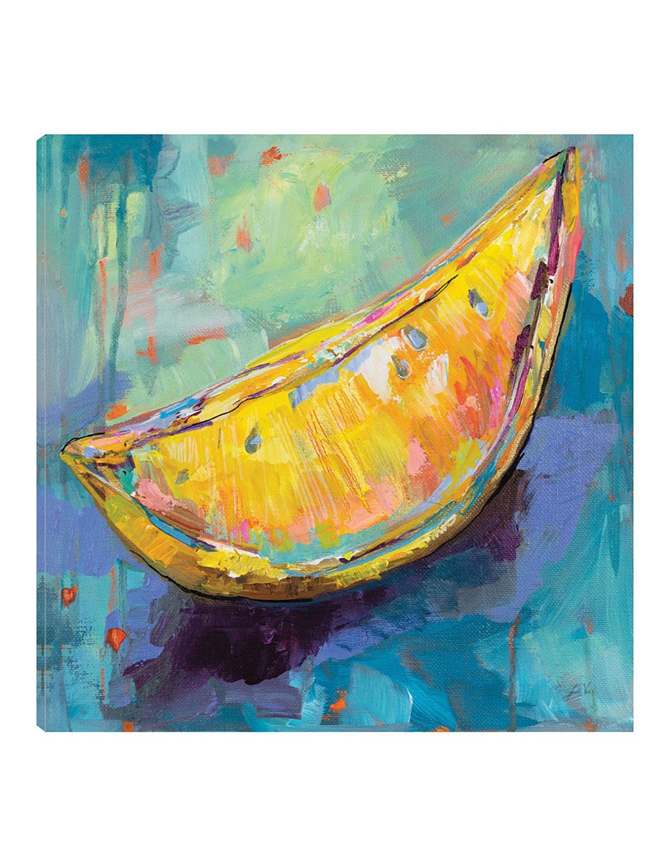 Cuadro decorativo Rodaja De Limón técnica mixta Frutas