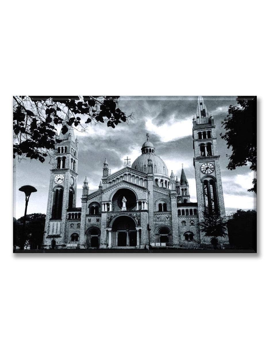 Cuadro decorativo Industria Grafica Ciento 23 Catedral blanco y negro